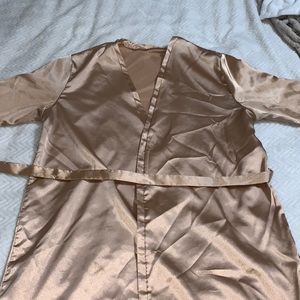 faux Silk robe